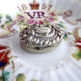 Hallmarked Sterling Silver Box Pill Box English 1898 Victorian Adie Lovekin