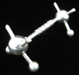 Knife Rest English Satellite Ball Ends Large Silver Plate Edwardian 1900-1910