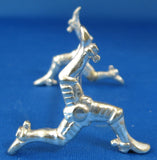 Antique Kniferest Isle Of Man Booted Feet Spurs Silver Plate Edwardian 1900-1910