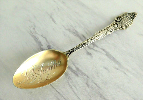 Sterling Silver Spoon Los Angeles California 1900 Mission Friar Oranges Towle