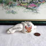 Edwardian Carlton Ware Crested China Pigs Foot And Hand Bolton Trotter 1900-1910s