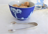 English Hallmarked Sugar Tongs Sterling Silver John Gilbert 1900 Birmingham Spoon Ends