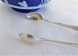 English Hallmarked Sugar Tongs Sterling Silver John Gilbert 1900 Birmingham Spoon Ends