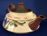 Teapot Mottoware Longpark Duee Av A Cup A Tay 1900 Edwardian Scandy