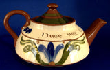 Teapot Mottoware Longpark Duee Av A Cup A Tay 1900 Edwardian Scandy
