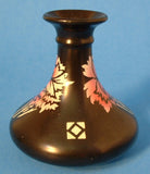 Shelley China Carnations Vase Art Deco Black England 1910s Pink Carnations