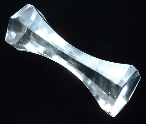 English Art Deco Kniferest Beveled Glass Baton Shape Antique 1920s Cutlery Holder
