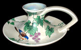 Art Deco Shelley Candle Holder Bird And Grapes Spano Lustra Frederick Rhead 1911-1916