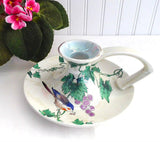 Art Deco Shelley Candle Holder Bird And Grapes Spano Lustra Frederick Rhead 1911-1916
