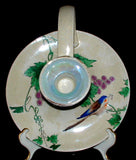 Art Deco Shelley Candle Holder Bird And Grapes Spano Lustra Frederick Rhead 1911-1916