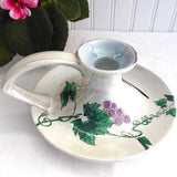 Art Deco Shelley Candle Holder Bird And Grapes Spano Lustra Frederick Rhead 1911-1916