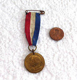 King George V And Queen Mary 1911 Coronation Medal And Ribbon Souvenir