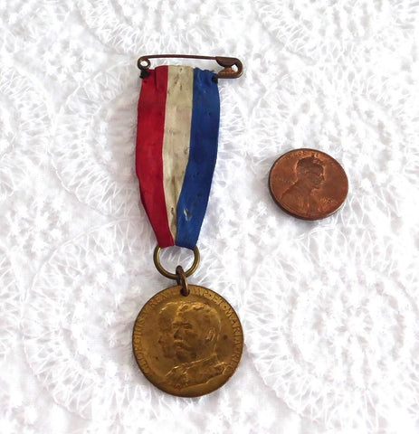 King George V And Queen Mary 1911 Coronation Medal And Ribbon Souvenir