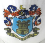 Shelley Dainty Crested China Cup And Saucer Southbourne 1912-1925 Souvenir