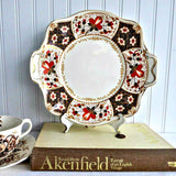 Johnson Bros Rutland Lugged Cake Plate Imari Pareek 1913-1928 Serving