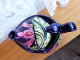 Charlotte Rhead Teapot Cosy Pot Dripless Seed Poppy Tubelined 1920s Pink Cobalt Green Rare