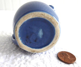 English Devon Ware Blue And White Whitely Bay Souvenir Mini Creamer 1920s