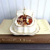 Dickens Ware Oliver Twist Butter Dish Cheese Dome 2 Piece 1920s Lancaster