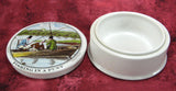 Pot And Lid Ceramic Jar Fishing In A Punt St. James's Vintage Hackney 1920s