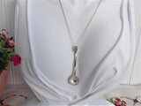 Necklace Earrings George V Threepence Salt Spoons Sterling Silver Barley Twist 1920s Chain
