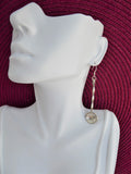 Necklace Earrings George V Threepence Salt Spoons Sterling Silver Barley Twist 1920s Chain