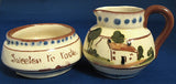 Motto Ware Cream And Sugar Help Yourself Sweeten Taste 1920s Longpark