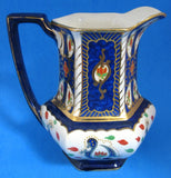 Royal Winton Imari Pitcher Jug Hand Painted Gaudy Welsh Gaudy English 1920s