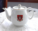 Shelley Crested China Teapot Yeovil Coat Of Arms England Souvenir 1920s