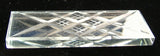Art Deco Faceted Crystal Flat Bar Kniferest Beveled 1920s England Hand Cut