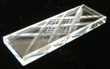 Art Deco Faceted Crystal Flat Bar Kniferest Beveled 1920s England Hand Cut