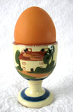 Motto Ware Egg Cup England A Rolling Stone Gathers No Moss 1920s Aller Vale