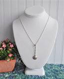 George V Threepence Salt Spoon Sterling Silver Coin Necklace Barley Twist 1920s