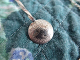 George V Threepence Salt Spoon Sterling Silver Coin Necklace Barley Twist 1920s