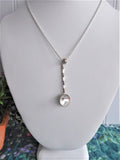 George V Threepence Salt Spoon Sterling Silver Coin Necklace Barley Twist 1920s