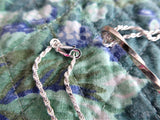 George V Threepence Salt Spoon Sterling Silver Coin Necklace Barley Twist 1920s
