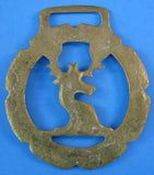 Horse Brass Stag Head Duke Of Westminster Vintage 1920s Harness Ornament