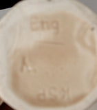 Toby Jug 1920s Miniature Keele Street Pottery England All White Sitting