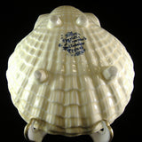 Shell Shape Dish Blue Transferware Charlotte England 1930s Polychrome Transferware
