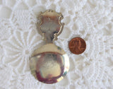 Edinburgh Scotland Tea Caddy Spoon Tea Scoop Enamel Shield Finial 1930s