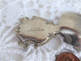 Edinburgh Scotland Tea Caddy Spoon Tea Scoop Enamel Shield Finial 1930s