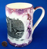 Purple Luster Tankard Iron Bridge Engraving Grays 1930s Sunderland Pink Luster