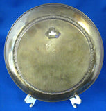 Brass Plaque Timbered English Village Pub Vintage 1930s Wall Art England