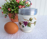 Egg Coddler Royal Worcester Grapes Grapevines Early 1930s King Size Double Rare