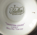 Shelley Hampton Court Teacup Trio Gainsborough Shape England 1920-1930s