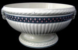 Wedgwood Bowl Trentham Art Deco Rams Heads Checkers 1930s Vegetable Cream Ware