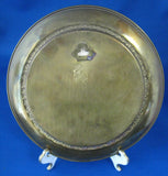 Brass Plaque Metallic Vintage 1930s English Coastal Village Wall Art England