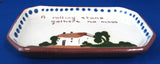 Motto Ware Dish Tray Rolling Stone Dartmouth Mottoware 1930s Desk Vanity