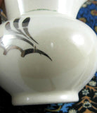 English Silver Luster Pitcher Jug Lancaster Sandland 1930s Silver Leaves Creamer