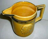 King George V England Silver Jubilee Jug 1935 Pitcher Masons Yellow