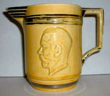 King George V England Silver Jubilee Jug 1935 Pitcher Masons Yellow